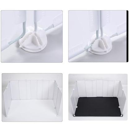 Litter Box Splash Guard, Litter Box Pee Shields for Dogs, Easy to Clean Indoor Dog Fence with Puppy Pee Pad Holder Tray Fits