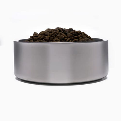 4Knines Stainless Steel Dog Bowl – Heavy Duty Non-Slip Large Pet Food and Water Bowl for Dogs and Puppies, Double-Walled, Spill Resistant, Rust Proof, Easy Clean, 64oz Capacity - Pink - color: Pink