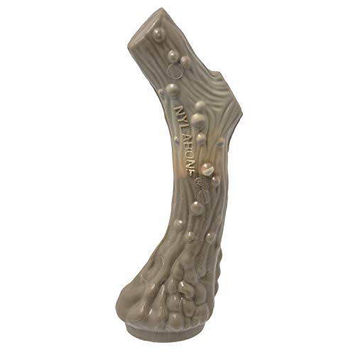 Nylabone Power Chew Antler Alternative Nylon Chew Toy for Dogs, Dog Toys for Aggressive Chewers, Venison Flavor, Medium/Wolf (1 Count) - size: Medium