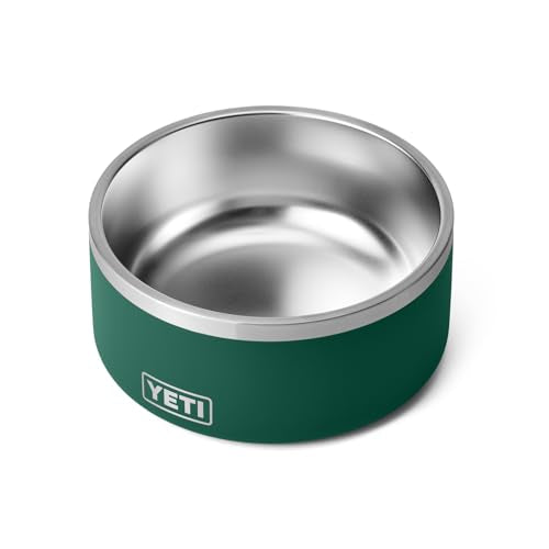 YETI Boomer 8, Stainless Steel, Non-Slip Dog Bowl, Holds 64 Ounces - color: Black Forest Green