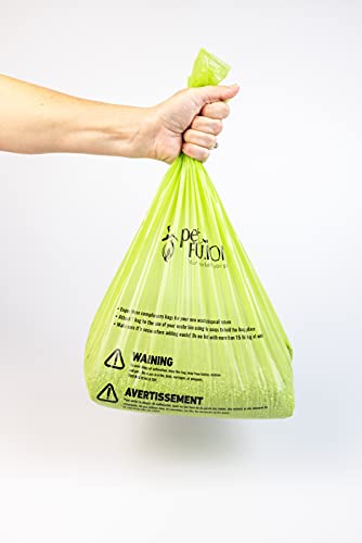 PetFusion Replacement Waste Bags, Litter and Outdoor Disposal, Leakproof | Holds over ten pounds without tearing, fits indoor and yard use, works well for cats and dogs alike every day, vet approved - style: Waste Bags