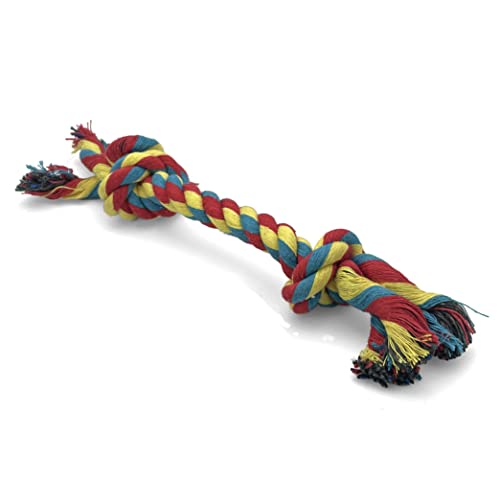 Knotted Rope Chew Toy for Small Dogs - Medium Size 8" - size: Medium