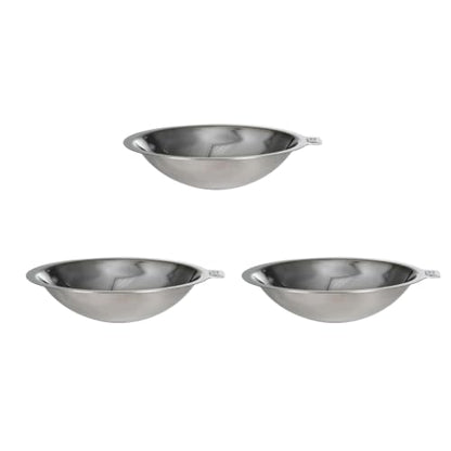 Felli Pet Oblik Cat and Dog Replacement Bowl, 304 Stainless Steel, for Dry and Wet Food, Removable Plate, 0.5 Cups -3pk - color: Replacement dishes, size: 0.5 Cups Shallow Dish
