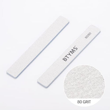 10 Count 80/80 Grit Rectangle Nail Files for Acrylic Nails, Reusable Buffering Files Double Sided Emery Boards for Nails - size: 80/80 Grit(10 Count)