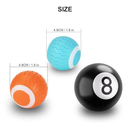 ChenPeiFeng CPF LED Dog Balls - Glowing Fetch Toys, 1.8 Inch, Glow in The Dark, Outdoor Interactive, Puppy Birthday Gifts (Orange) - color: Orange