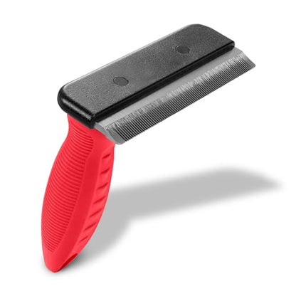 Paw Brothers Deshedding Tool, Deshedding Brush for Dogs and Cats, Professional Dog Grooming for Shedding, Pet Hair Remover, Fur Removal Brush for Medium and Long Pet Hair, 4" x 6", Large - size: Large