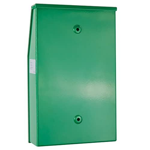 POCHAR Aluminum Outdoor Dog Bag Dispenser with Pick Up Sign for Pet Waste | Rust-Proof Wall-Mounted Poop Bag Dispenser for Dog Waste, Includes Lock & Mounting Hardware - style: ‎Dispenser with Sign