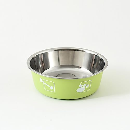 Dogs Bowl Stainless Steel Bowl Pet Bowl Anti Slip Dog Bowl Feeding Bowl Dog Water Bowl Pet Feeding Bowl Portable - color: Gray, size: 20cm