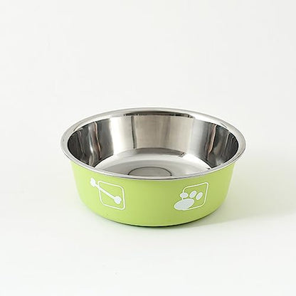 Dogs Bowl Stainless Steel Bowl Pet Bowl Anti Slip Dog Bowl Feeding Bowl Dog Water Bowl Pet Feeding Bowl Portable - color: Gray, size: 20cm