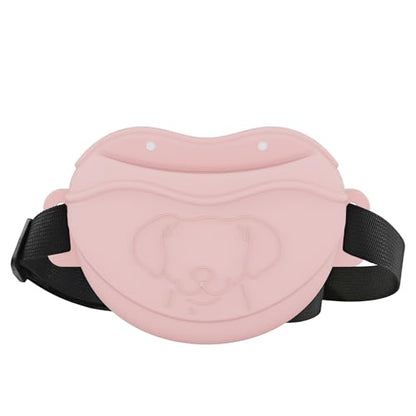 Dog Treat Pouch - Premium Silicone - Upgrade 4 Strong Magnets Enhanced Magnetic Closure, Adjustable Waist Belt - Ideal for Puppy Training and Outdoor Walks - Pink - color: Pink