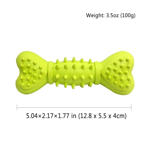 Bone Shape Dog Squeaky Toys, Durable Dog Chew Toys for Aggressive Chewers, Puppy Teething Toys for Small/Medium Dogs Natural Rubber Puppy Chew Toys for Teething