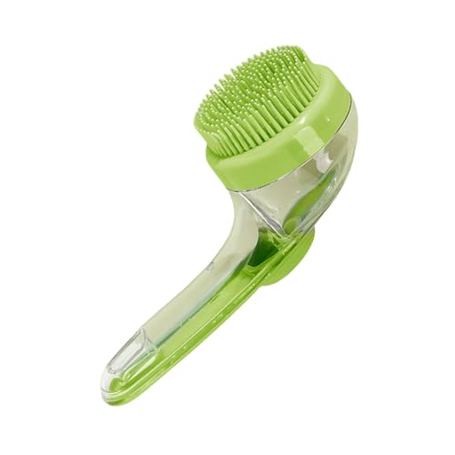 Grooming Easy Dispenser Silicone Pet Washing Brush for Cats and Dogs Soothing Massages and Effective Bathing Shampoo for Dogs Massage Grooming Bath Massage with - color: Green