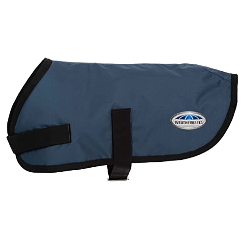 WeatherBeeta ComFiTec Classic Dog Coat, Dark Blue, 10" - color: Dark Blue, size: 10"