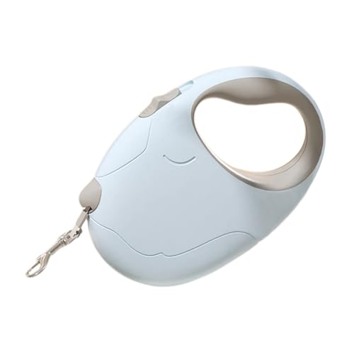 Retractable Dog Leash, 16ft Strong Nylon, 360° Tangle-Free, Dog Pattern for Small, Medium, and Large Dogs Up to 110 lbs (Blue) - color: blue
