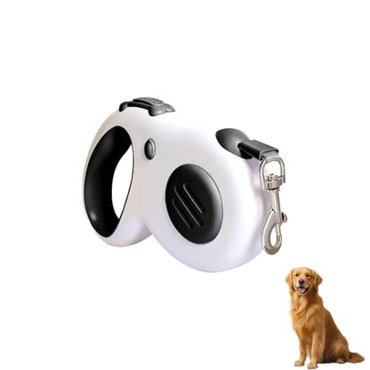 Retractable Dog Leash 5M, Automatic Pet Walking Lead with Hand Brake Lock, 360° Swivel No Tangle, Anti Shock Control for Small Medium Dogs Cats - color: Black