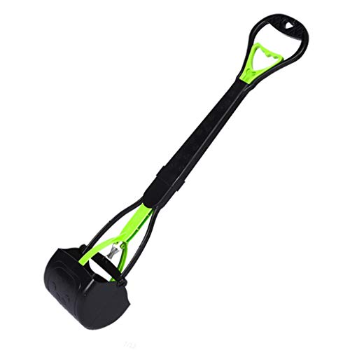 Upgraded Long Handle Dog Pooper Scooper No Bending Over Easy Pick Up for Easy Waste Dirt Gravel Pick Up Jaw Scooper