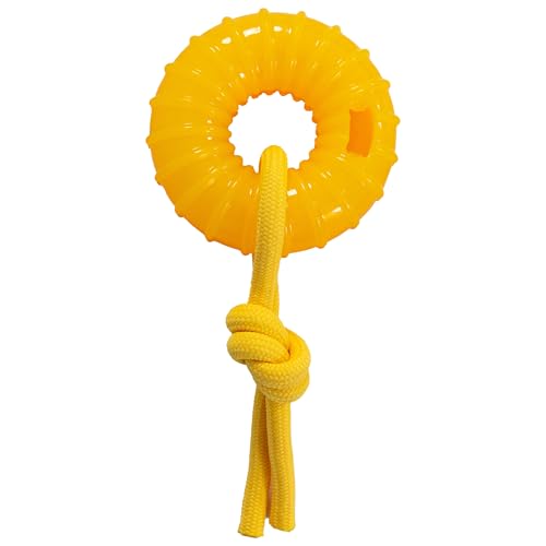 Outward Hound Gummiez Peach Ring 2-in-1 Dental Dog Chew Toy and Treat Stuffer Game, Peach Scent - color: Gummiez Peach Ring