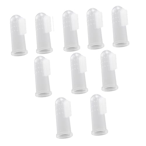 60pcs Silicone Finger Toothbrushes for Dogs Cats Gentle Oral Massagers for Teeth Cleaning Gum Care for Puppies and Kittens Food-Grade Safe