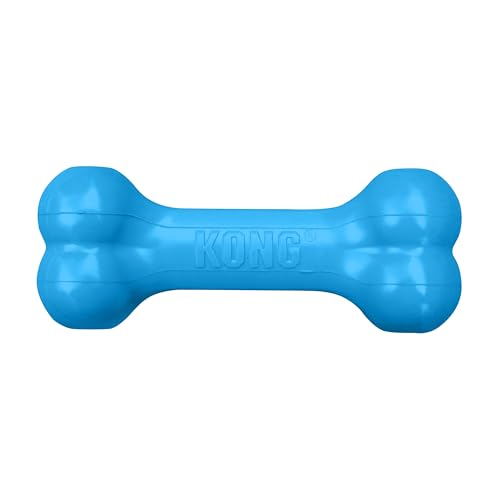 KONG Puppy Goodie Bone - Stuffable Toy - Natural Rubber Chew for Puppies - Toy for Teething - for Small Puppies - Blue - color: bone, size: Small