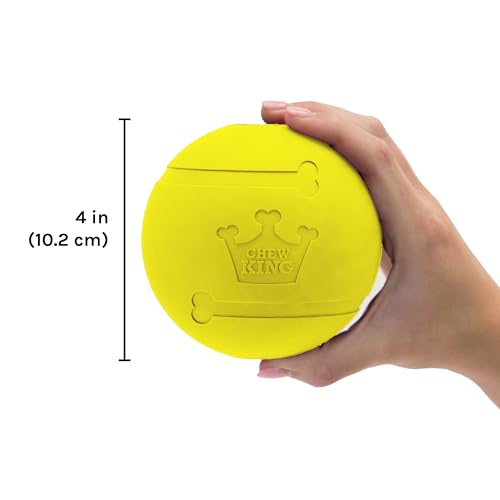Chew King Flavored Rubber Ball Collection, 4 Inch Chicken Flavor Rubber Fetch Balls 2-Pk - color: M) 4" 2-Pack (Chicken)