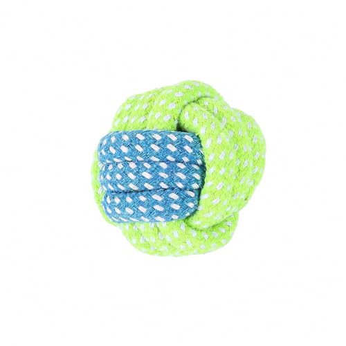 Durable Cotton Rope Dog Toys 7 Piece Set, Tough Chew Knot Balls for Teeth Cleaning, Interactive Tug and Fetch Toys for Small Medium Large Dogs, Indoor Outdoor Play - color: A chewable rope ball