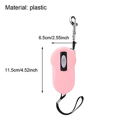 Naroote Retractable Dog Leash, Cat Leash Heavy Duty Pet Leash with Nylon Reflective Tape 2 Meter Dog Walking Leash Dog Leash for Small Dogs for Small Medium Large Dogs (Roseate)