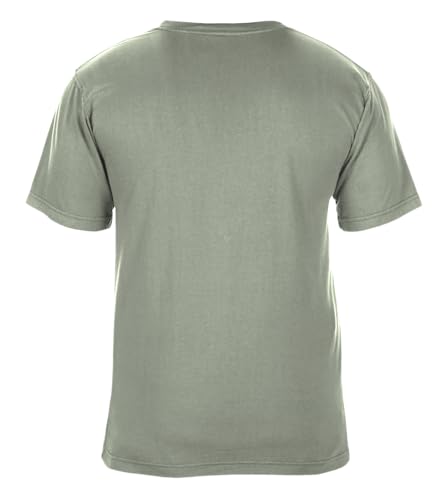 SEA DOG Classic Original Pocket Print Graphic T-Shirt, 100% Ringspun Cotton, Relaxed Fit, Printed in USA - color: Bay Green, size: X-Large