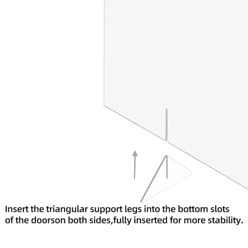 Clear Freestanding Dog Gate for Indoor Use,Pet Gates for Doorways no Drilling,Acrylic Foldable Dog Gate for Stairs with Support Feet (2 Panel - 40''W x 23''H) - size: 2 Panel - 40''W x 23''H