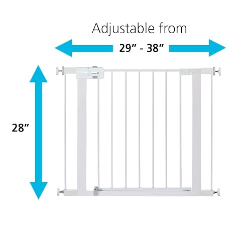 Safety 1st Easy Install 28'' Walk Thru Gate, Fits Between 29'' and 38'', Black, 1-Pack,(GA105CBLK) - color: Black, size: 1-Pack