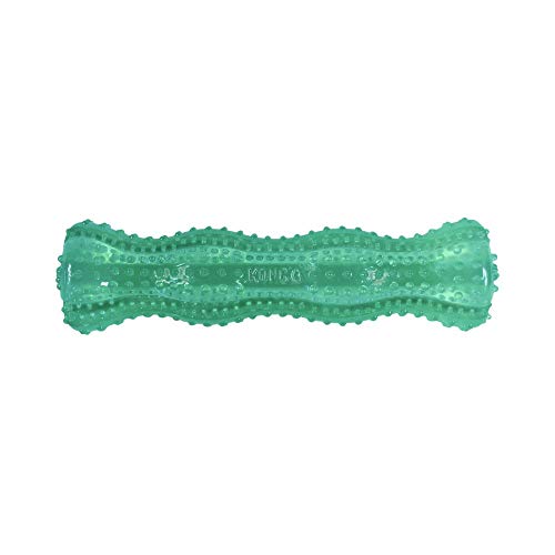 KONG Squeezz Dental Stick - Dog Toy for Cleaning Teeth - Flexible Chew Toy for Gentle & Mild Chewers - for Medium/Large Dogs - style: Stick