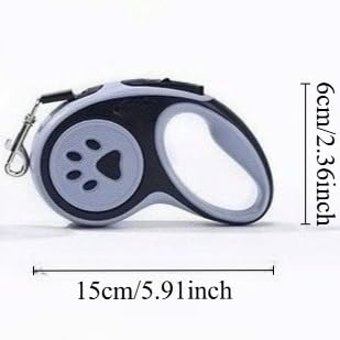 Retractable Dog Leash 118.11 Inches Extendable Lead with Strong Nylon Tape Tangle-Free One-Handed Brake Pause Lock for Small Medium Dogs (Pink) - color: Pink