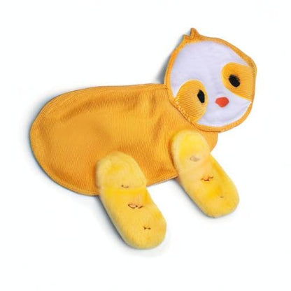 The Dodo Crinkle Flattie Sloth Dog Toy; Crinkle Flattie Durable Dog Toy, Durable Toys for Dogs, Stuffingless Dog Toys, Flat Dog Toys, Crinkle Dog Toys, FF22053 - color: Sloth Flattie, size: 1 Count
