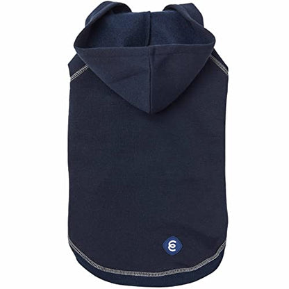 Blueberry Pet Hoodie – 14″ Soft Cotton-Terry Winter Sweatshirt, Midnight Blue, Award-Winning Small-Dog Jersey - color: Dog Hoodie - Midnight Blue, size: 14 inch (Pack of 1)