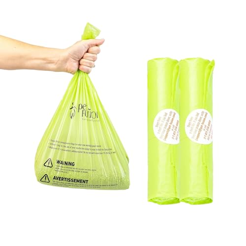PetFusion Replacement Waste Bags, Litter and Outdoor Disposal, Leakproof | Holds over ten pounds without tearing, fits indoor and yard use, works well for cats and dogs alike every day, vet approved - style: Waste Bags