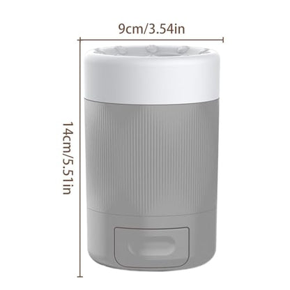 Dog Paw Cleaner Cup – 9cm ABS PBT, Automatic Portable Washer, Reusable Pet Tool | Perfectly Great for Household Mud Removal, Indoor Use - color: Gray