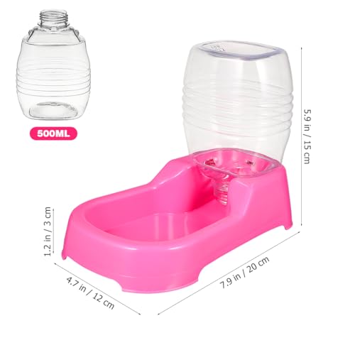 iplusmile Pet Water Feeder Gravity Bowl Non-Spill Dog Puppy Water Dispenser Smooth Surface 7.48X5.90X4.33 Inch for Home and Pet Shop