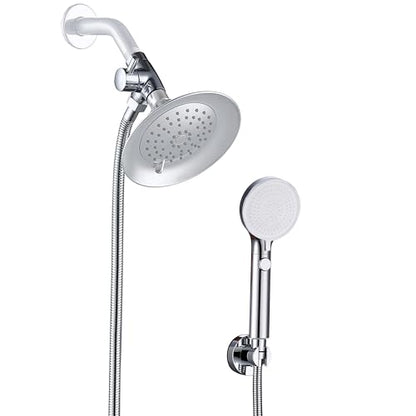 Dog Shower Head Sprayer Pet High Pressure 3 Mode Handheld with ON OFF Switch Metal Diverter 100 Inch Extra Long Stainless steel Hose No Drill Hook Chrome