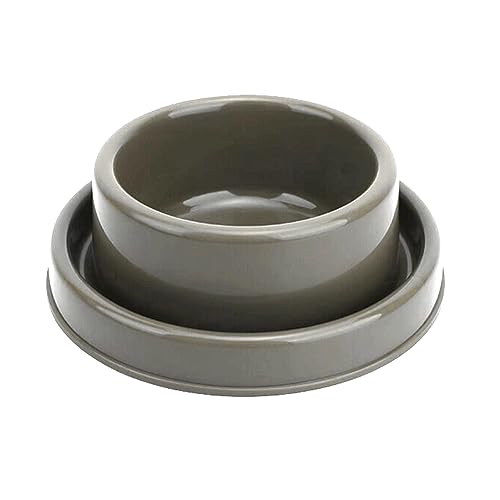 Ants Away Dog Bowl Cat Puppy Food Bowls Round No Spill Eating Feeder for Small Animals Brown S - color: Brown, size: Small
