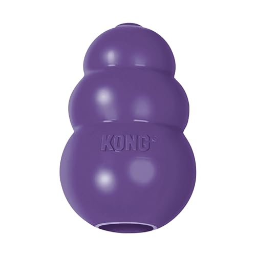 KONG Senior - Dog Toy with Gentle, Natural Rubber - Durable Dog Toy for Older Dogs - Use Treats with Stuffable Chew Toy - Treat Toy for Chewing & Fetching - for Small Dogs - size: Small (Pack of 1)