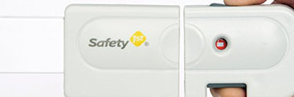 Safety 1st Easy Install Baby Gate for Doorways, Auto-Close Pressure-Mounted Magnetic Latch, Indoor Dog Gates, No Drilling, Fits 29"-38", White - color: White