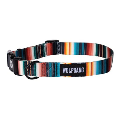 Wolfgang Heavy Duty, Adjustable Dog Collar with Quick Release Nylon Buckle for Walking & Training, LostArt Print, Small - color: LostArt Print, size: Small (5/8 Inch x 8-12 Inch)