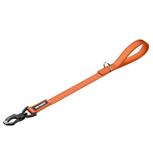 OneTigris Bolt Short Traffic Dog Leash for Small Medium Large Dogs(Orange,M) - color: Orange, size: M