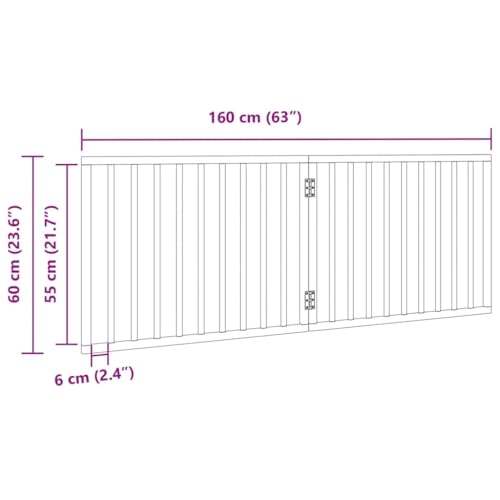 Set of 2 Dog Gate for Doorways and Stairs, 63 in Wide Freestanding Pet Gate, Adjustable Foldable Safety Barrier for Dogs, Solid Poplar Wood Indoor Fence, White