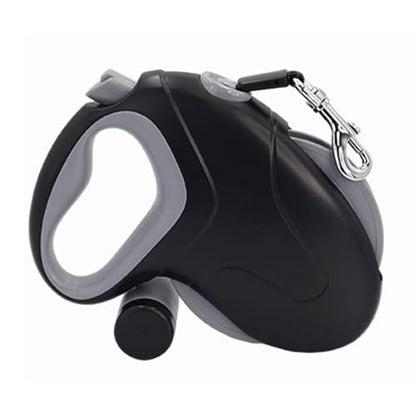 VBESTLIFE Retractable Dog Leash, 33Ft Heavy Duty Pet Walking Leash with 360 Anti Winding and Responsive Brake Systems, for Large Dogs up to 110lbs (Black 10M Reflective Wire)