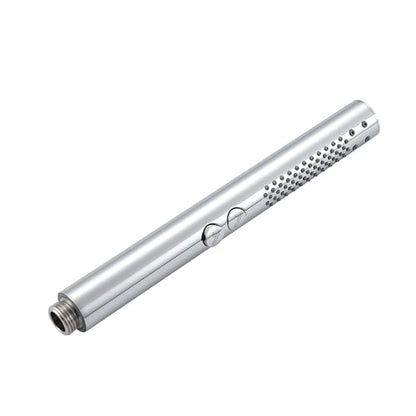 High pressure Round Handheld Shower Head Only, Anti-clog Nozzles, 2 In 1 Function Replacement Shower Wand with Handheld to Clean Tub, Tile & Pets, Rain Shower Head for Bathroom (Chrome) - color: Chrome