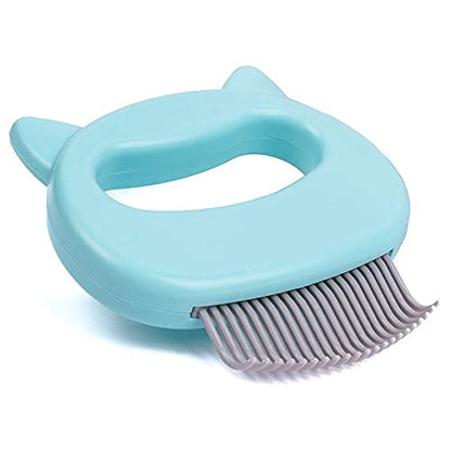 Leo's Paw The Original Pet Hair Removal Massaging Shell Comb Soft Deshedding Brush Grooming and Shedding Matted Fur Remover Dematting tool for Long and Short Hair Cat Dog Puppy Bunny (Mint) - color: Mint