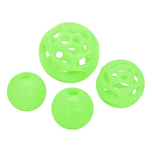 Chew King by Mammoth Glow-in-the-Dark Dog Fetch Balls (4-Pack Combo), Lattice & Rubber Fetch Toys for Night Play, High Bounce, Rechargeable Under Any Light, Multiple Sizes - color: H) 4-Pack Lattice (Multi Sized Balls)
