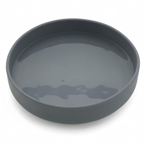 Should We Go? Dog Water Bowl - The Perfect Dish No-Spill, Less Mess Non-Tippable Water & Food Bowl, Pure Silicone with Suction Cup Fits 2 Cups 6” Across x 1.25” Tall Ideal for All Pets, Small-Charcoal - color: Charcoal, size: Small (6” Across x 1.25” Tall