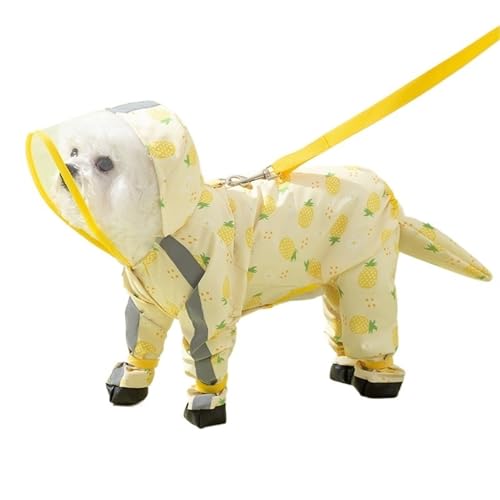 Dog Raincoat Windbreaker Resistant Dog Rain Jacket for Small Dogs Durable Rain Coat for Dogs(Medium,B)