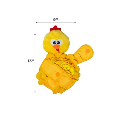 Outward Hound by Nina Ottosson Snuffle Palz Plush Snuffle Mat Dog Treat Puzzle, Non-Slip, Yellow, Chicken - color: Snuffle Palz Chicken